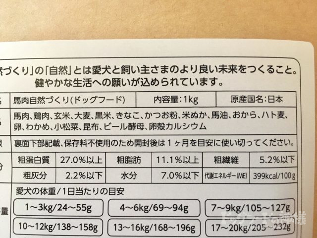 馬肉自然作りドッグフードを試した私の口コミと評価！安全性は？