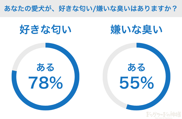 愛犬が好きな・嫌いなにおいはありますか？の答え画像